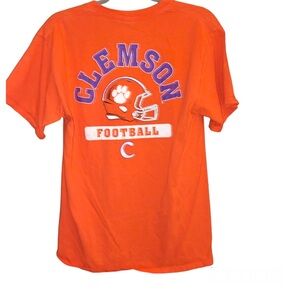 Hanes‎ Clemson Football helmet shirt orange size medium